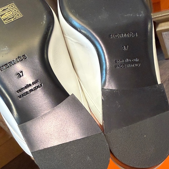 Hermes Groupie mule - Blanc Sz 37 BNIB - Picture 11 of 12